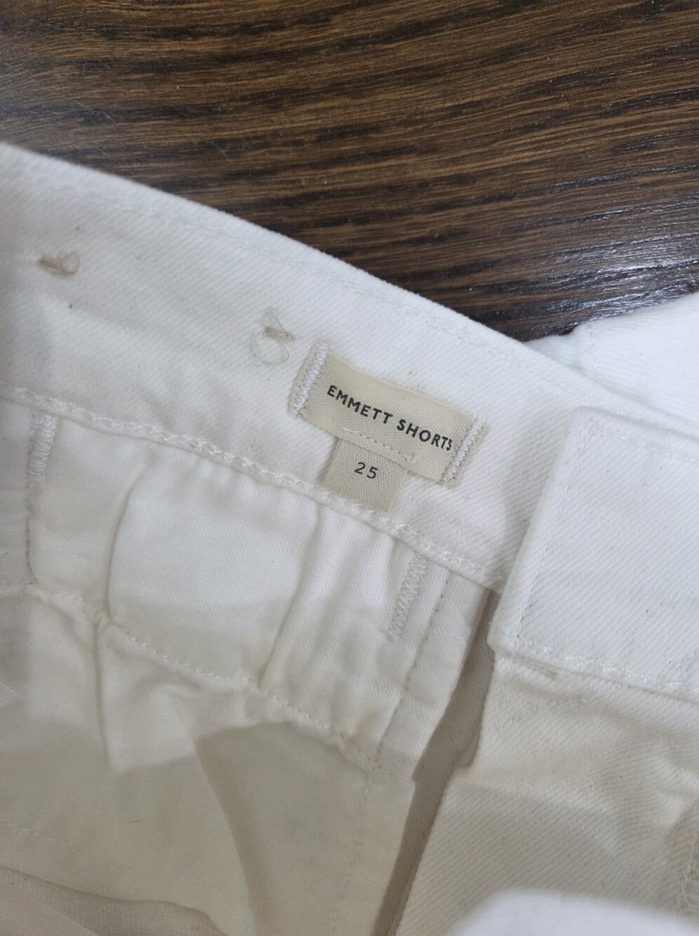 NWT Madewell White High-Waist Shorts Sz.25 White Denim - Picture 4 of 8